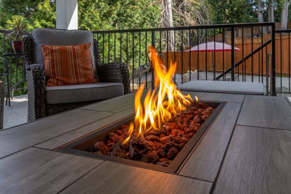 Gas Fire Pit Installation in Ooltewah